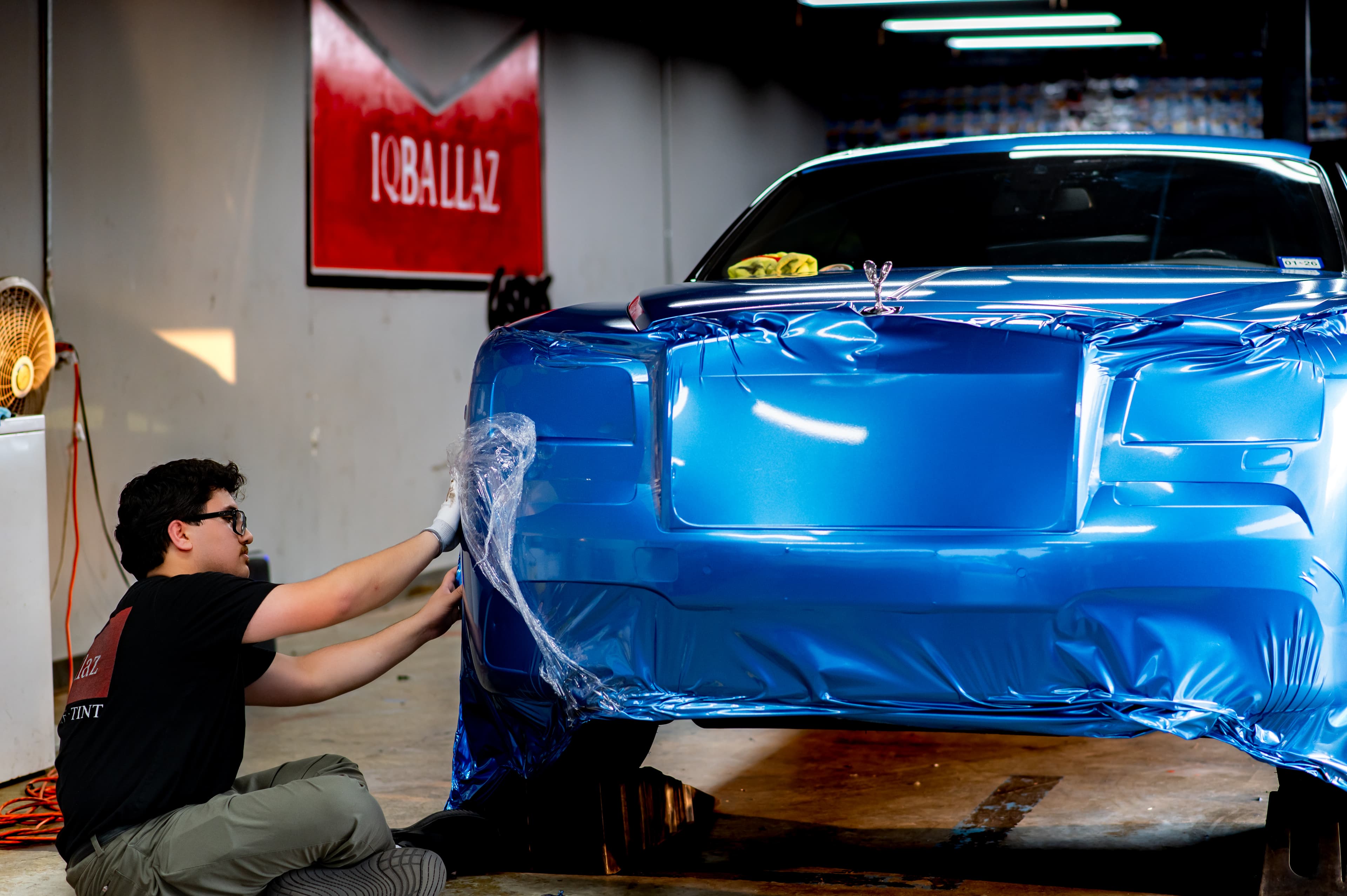Tesla Model 3 — stealth satin PPF, front
