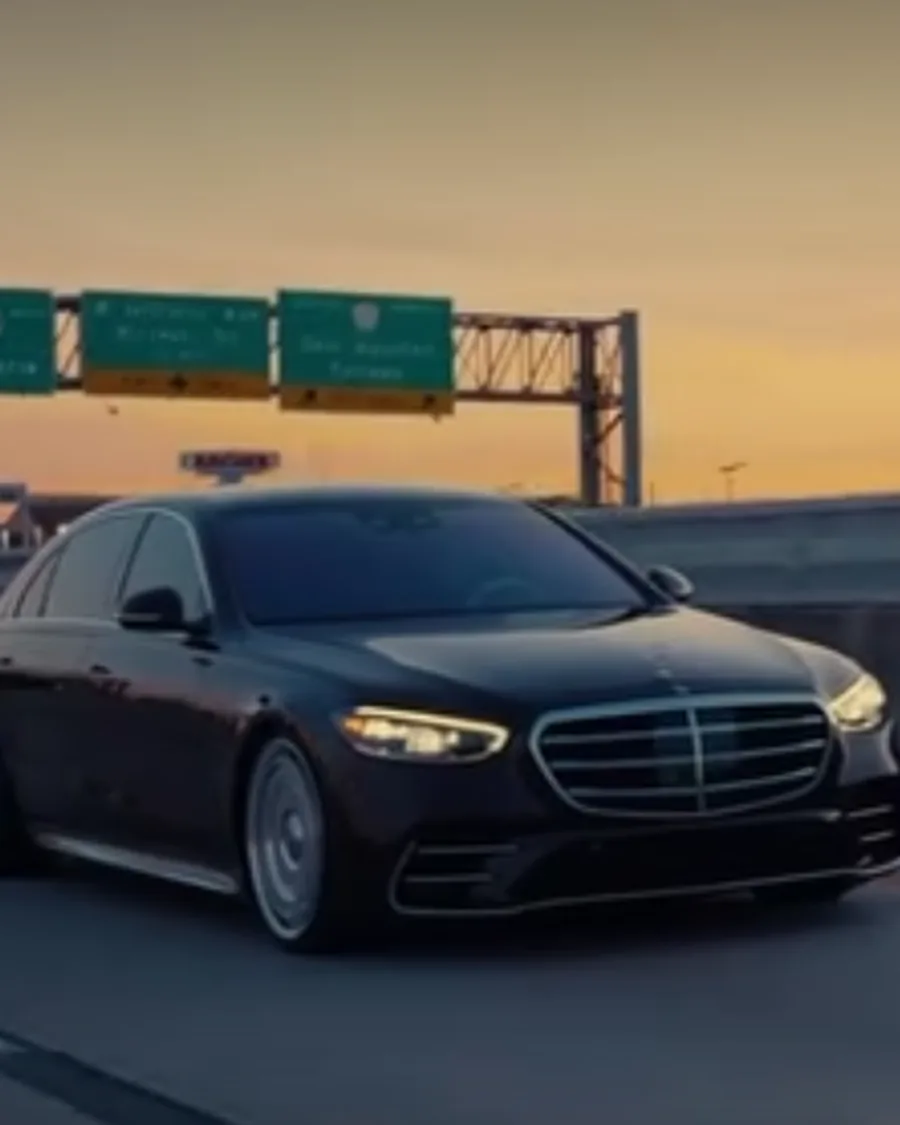 Mercedes-Benz S-Class on the highway: Instagram reel
